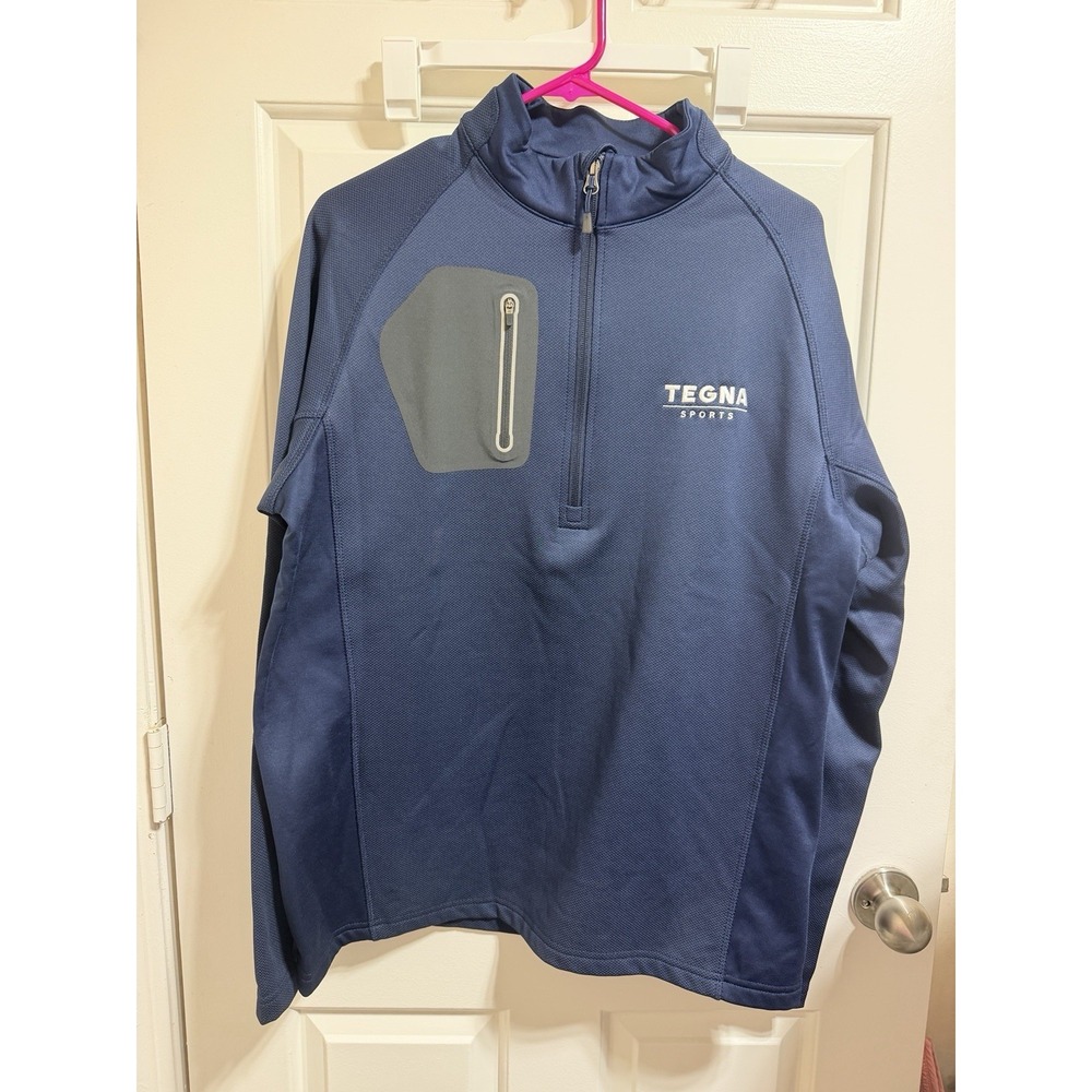 Eddie Bauer Jacket Mens Quarter Zip Performance Fleece Pullover TEGNA EB234 - Picture 1 of 9